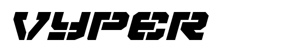 Vyper font preview