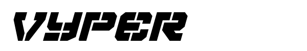 Vyper font preview