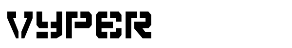 Vyper font preview