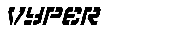 Vyper font preview