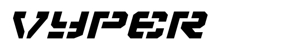 Vyper font preview