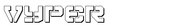 Vyper font preview