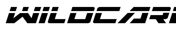 Wildcard font