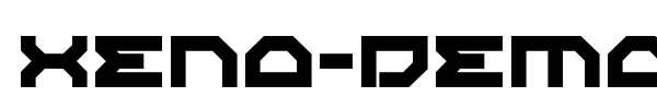 Xeno-Demon font preview