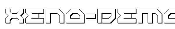 Xeno-Demon font preview