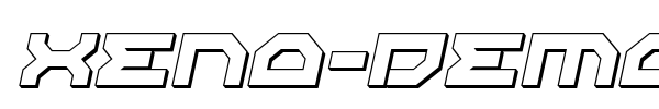 Xeno-Demon font preview