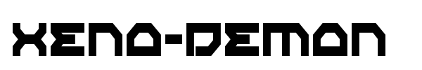 Xeno-Demon font preview