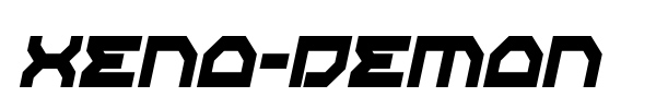 Xeno-Demon font preview
