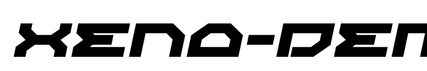 Xeno-Demon font preview