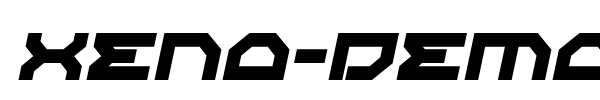 Xeno-Demon font preview