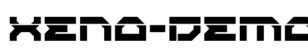 Xeno-Demon font preview