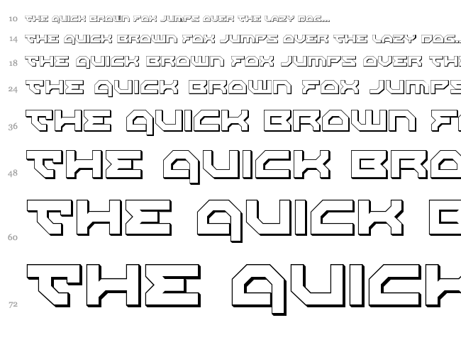 Xeno-Demon font waterfall