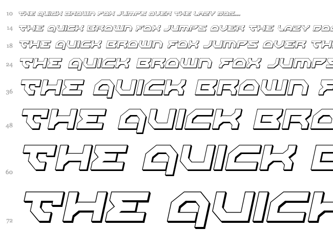 Xeno-Demon font waterfall