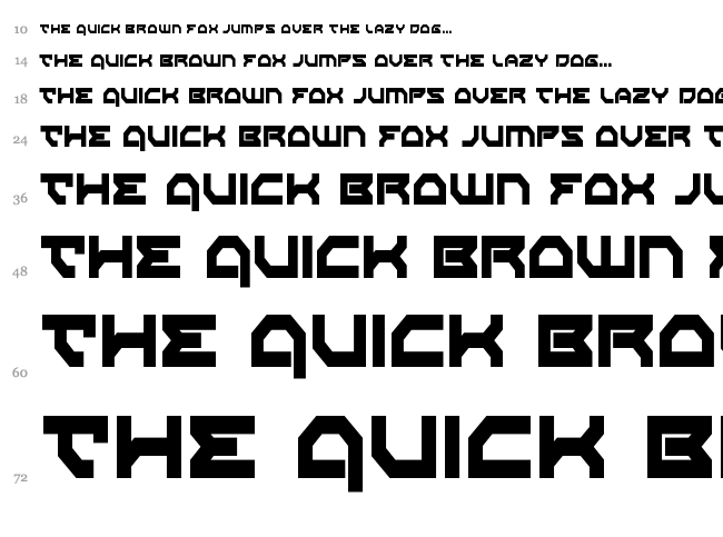 Xeno-Demon font waterfall