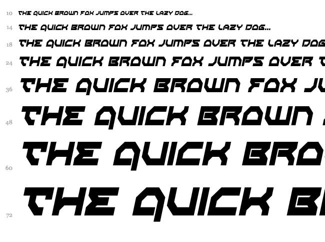 Xeno-Demon font waterfall