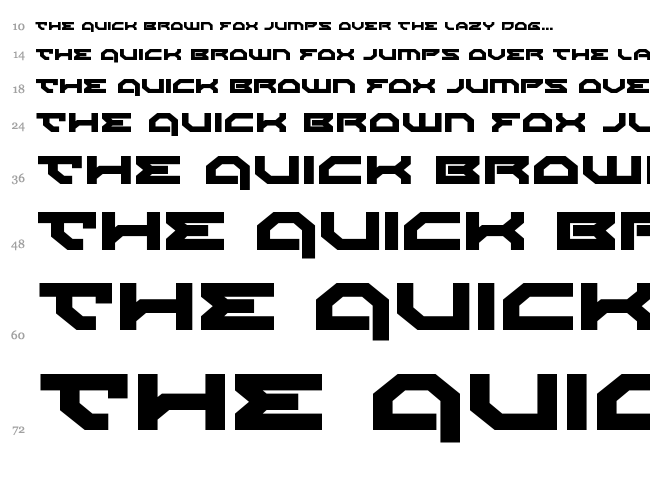Xeno-Demon font waterfall