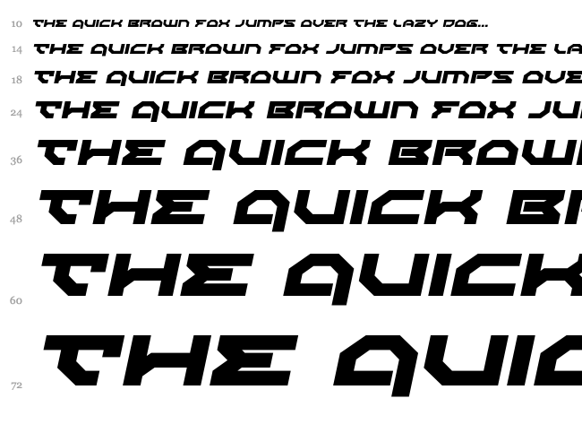 Xeno-Demon font waterfall