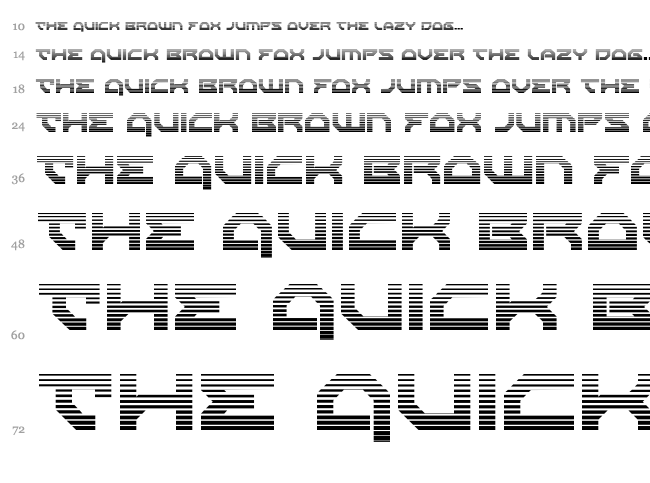 Xeno-Demon font waterfall