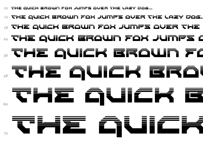 Xeno-Demon font waterfall