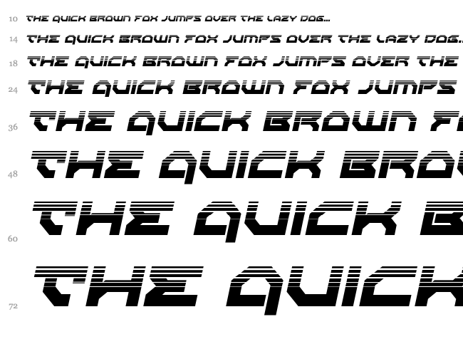 Xeno-Demon font waterfall