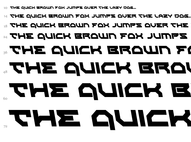 Xeno-Demon font waterfall