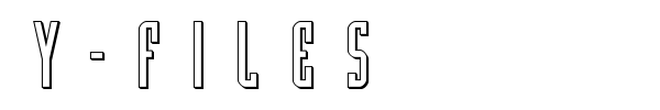 Y-Files font preview