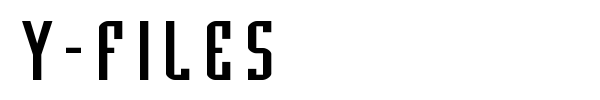 Y-Files font preview