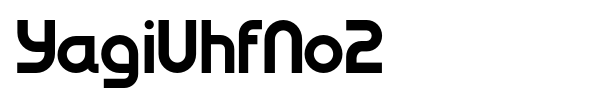 YagiUhfNo2 font