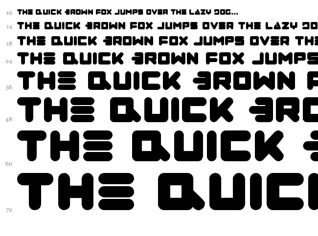Zealot font waterfall