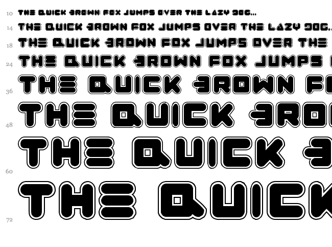 Zealot font waterfall