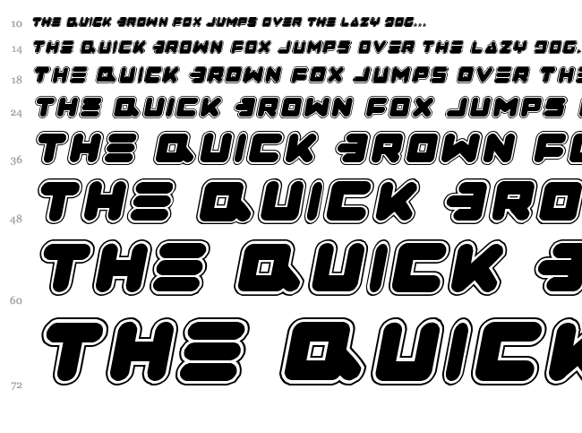 Zealot font waterfall
