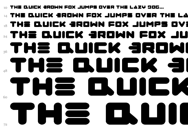 Zealot font waterfall