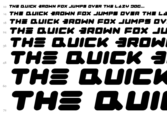 Zealot font waterfall