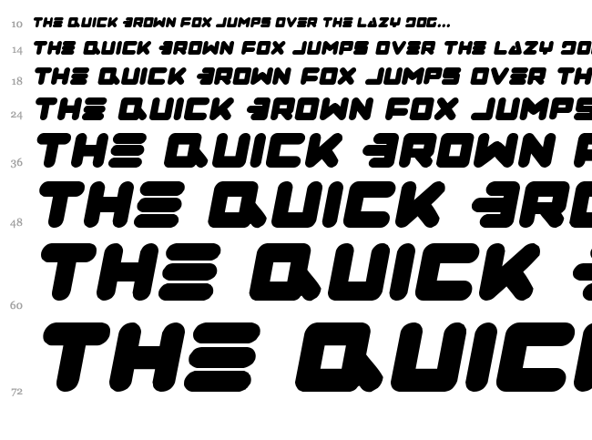 Zealot font waterfall