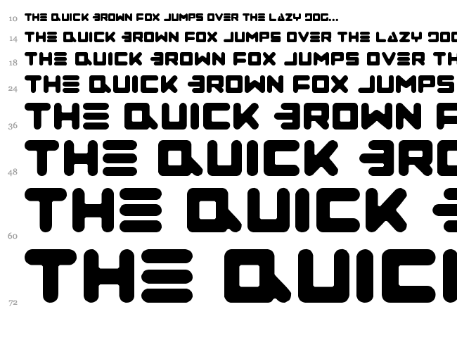 Zealot font waterfall