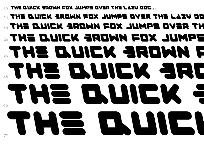Zealot font waterfall