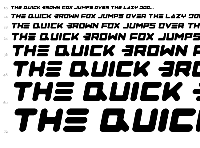 Zealot font waterfall