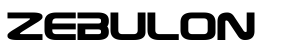 Zebulon font