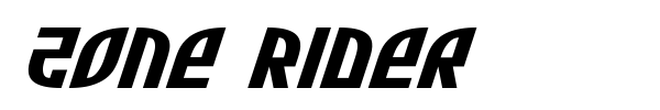 Zone Rider font