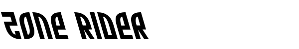 Zone Rider font preview