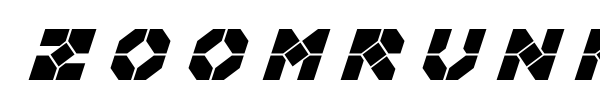Zoomrunner font