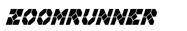 Zoomrunner font preview