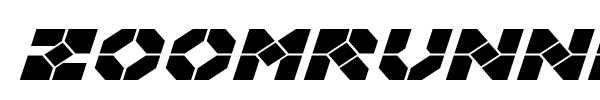 Zoomrunner font preview
