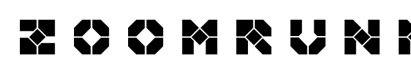Zoomrunner font preview