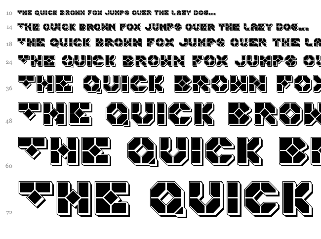 Zoomrunner font waterfall