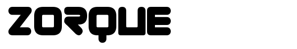 Zorque font