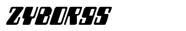 Zyborgs font