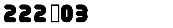 222.03 font preview