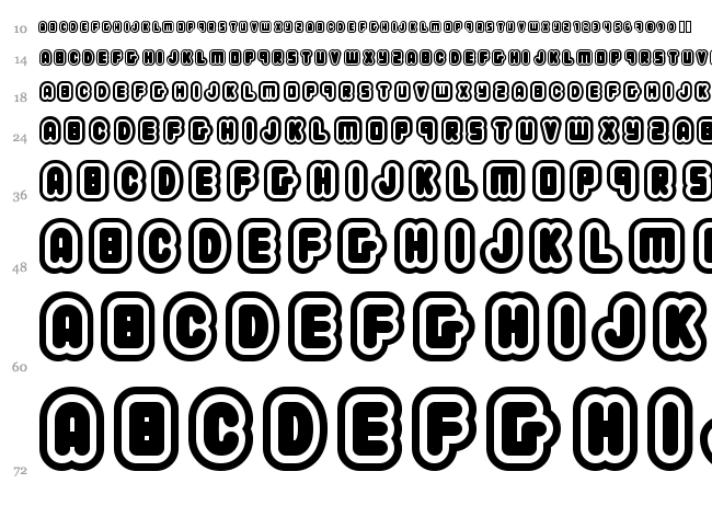 222.03 font waterfall
