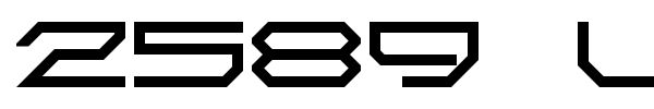 2589 LDR font